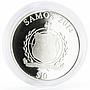 Samoa 10 dollars From Sochi to Rio series Skater colored silver coin 2014