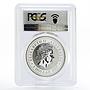 Australia 1 dollar Year of the Mouse MS70 PCGS silver coin 2007