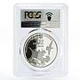 Ukraine 10 hryvnias Swallow's Nest PR69 PCGS proof silver coin 2008