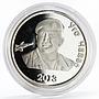 South Ossetia 1 ruble Ugo Chavez The Leader of Venezuela proof nickel coin 2013