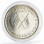 Sharjah 5 rupees Commemoration of John Kennedy proof silver coin 1964