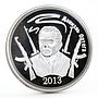 South Ossetia 1 ruble World History series Daniel Ortega nickel coin 2013