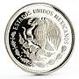 Mexico 100 pesos Monarch Butterflies Fauna proof silver coin 1987