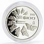 Mexico 100 pesos Monarch Butterflies Fauna proof silver coin 1987