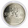 Czechoslovakia 500 korun Centennial of Painter Josef Lada silver coin 1987