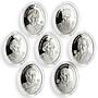 Niue set of 7 coins Great Ukrainian Hetmans proof silver coins 2013