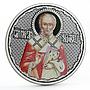 Laos 50000 kip Faith series St. Nicholas the Wonderworker silver coin 2017