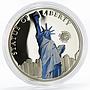 Palau 5 dollars World of Wonders series Statue of Liberty proof silver coin 2010