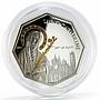 Cook Islands 5 dollars Faith series Saint Catherine proof silver coin 2011