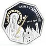 Cook Islands 5 dollars Faith series Saint Catherine proof silver coin 2011