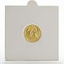US 5 dollar Liberty In God We Trust Eagle Bullion gold coin 1/10 oz 1989