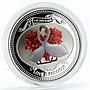 Niue 2 dollars Love is Precious series Two Swans colored silver coin 2010