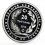 Turkey 20 lira In Memory of Martyrs and Heroes of 15th July silver coin 2016