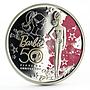 Tuvalu 1 dollar 50th Anniversary of Barbie silver coin 2009