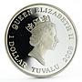 Tuvalu 1 dollar 50th Anniversary of Barbie silver coin 2009