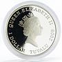 Tuvalu 1 dollar 50th Anniversary of Barbie silver coin 2009