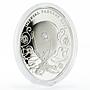 Niue 2 dollars Imperial Faberge Eggs series Pansy Egg silver coin 2011