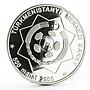 Turkmenistan 500 manat 60th Anniversary of WWII silver coin 2005