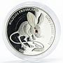 Mongolia 500 togrog Wildlife Protection series Jerboa proof silver coin 2006