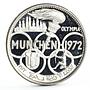 Fujairah 5 riyals Munchen Summer Olympic Games proof silver coin 1970