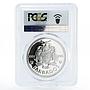 Barbados 5 dollar Shell Fountain PR68 PCGS proof silver coin 1976