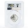 Bahamas 15 cents The Flower PR69 PCGS proof CuNi coin 1975