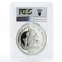 Bahamas 5 dollars The National Flag PR70 PCGS proof silver coin 1975