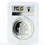Bahamas 5 dollars The National Flag PR69 PCGS proof silver coin 1974