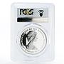 Bahamas 2 dollars Two Flamingos PR68 PCGS proof silver coin 1971