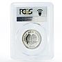 Papua New Guinea 20 toea Bennet's Cassowary PR70 PCGS proof CuNi coin 1975