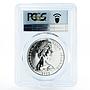 Cook Islands 2,5 dollars Cook's Second Voyage Ship MS69 PCGS silver coin 1973