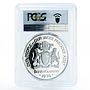 Guyana 10 dollars 10th Anniversary of Independence PR69 PCGS silver coin 1976