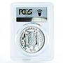 Jamaica 10 dollars 21th Anniversary of Independence PR69 PCGS silver coin 1983