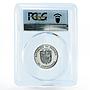 Panama 25 centesimos Statesman Justo Arosemena PR69 PCGS proof nickel coin 1980