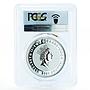 Cook Islands 2 dollars The Silver Age Poet Alex Blok PR70 PCGS silver coin 2006