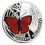 Niue 1 dollar Butterflies series Scars Copper Butterfly colored silver coin 2010