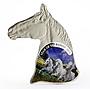 Niue 1 dollar Lunar Calendar series Year of the Horse colored silver coin 2014