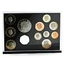 Great Britain set of 11 The 2009 Coinage (Without Kew Gardens) nickel coins 2009