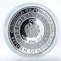 Armenia 100 dram Zodiac Libra zircon crystal color silver 2008