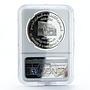Tunisia 10 dinars 30th Anniversary of Central Bank PF67 NGC silver coin 1988