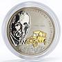 Cook Islands 10 dollars Henry Ford and The Tin Lizzy Car gilded silver coin 2008