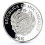 Mozambique 200 meticais 35 Years of the Metical proof silver coin 2015