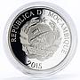 Mozambique 200 meticais 35 Years of the Metical proof silver coin 2015