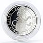 Britain 2 pounds Queen's Beasts series The White Mortimer Lion silver coin 2020