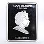 Cook Islands 5 dollars Fainth and Icons series Saint Helena silver coin 2010