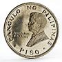 Philippines 1 piso Pope IV Visit proof CuNi coin 1970