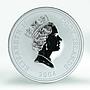Cook Islands 5 dollars China-Asean Expo coloured silver coin 2004