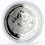 Australia 1 dollar Lunar Calendar series II Year of the Dragon silver coin 2012
