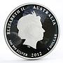 Australia 1 dollar Lunar Calendar series II Year of the Dragon silver coin 2012
