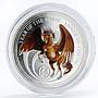 Benin 1000 francs Year of the Horse series Pegasus colored silver coin 2014